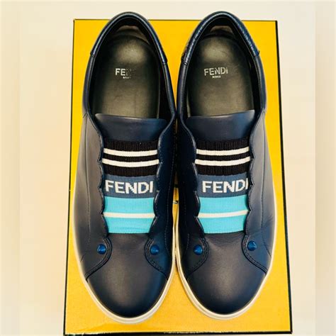 fendi rockoko leather slip on sneakers|Fendi Rockoko Leather Slip.